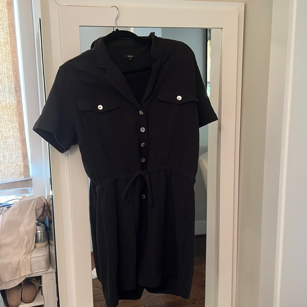 Rails Gauze Black Shorts Romper Size Medium - image 3